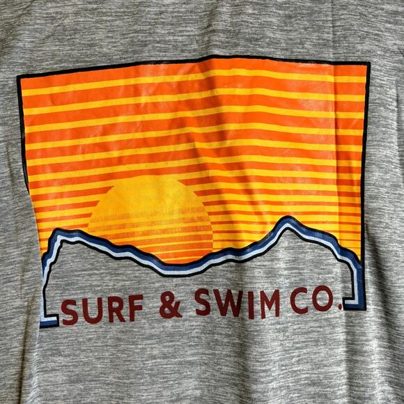 Surf & Swim Swim Fish Pool Cruise Shirt Men's UPF 50 Gray S - Picture 5 of 5